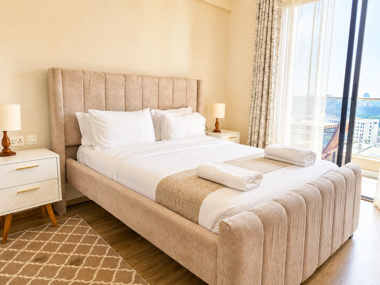 Contemporary BednBeyond bedroom